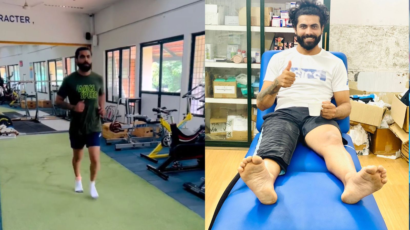 Watch: Ravindra Jadeja takes first step to recovery, starts training after successful knee surgery   Watch: Ravindra Jadeja takes first step to recovery, starts training after successful knee surgery
