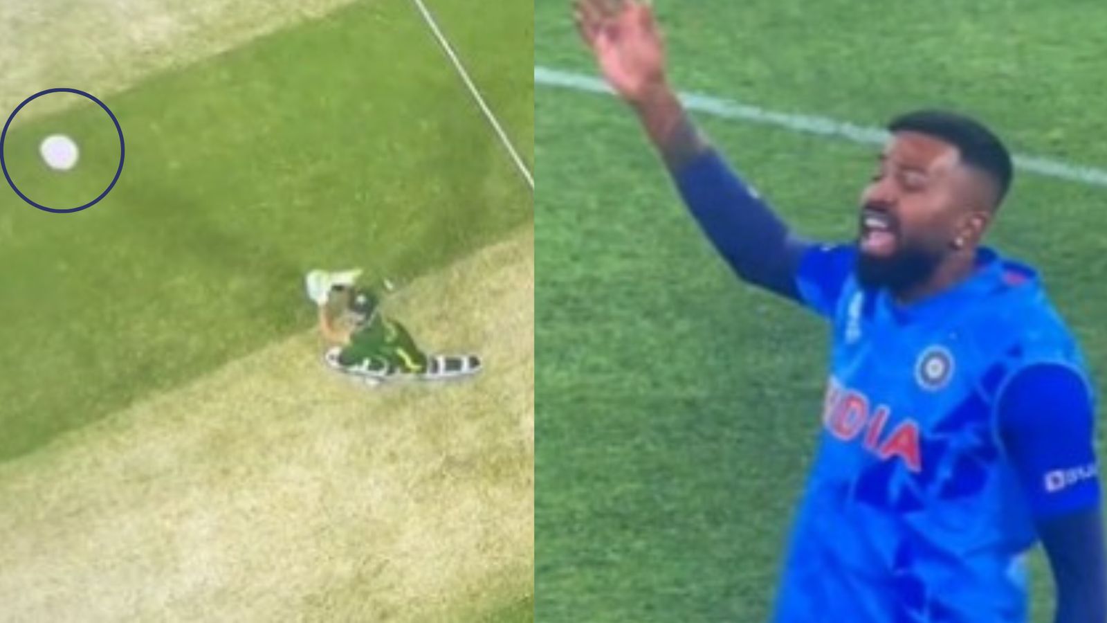 Watch: Hardik Pandya seen cussing after spider cam cost Team India a wicket against Pakistan in T20 WC clash Watch: Hardik Pandya seen cussing after spider cam cost Team India a wicket against Pakistan in T20 WC clash