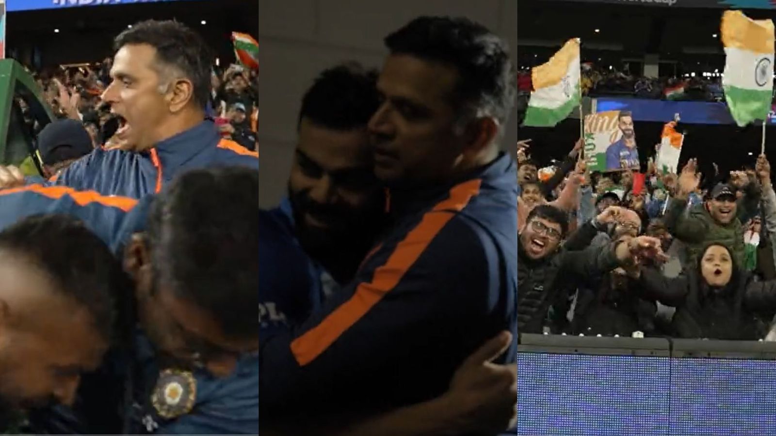 Watch: From Dravid, Rohit to Virat and 90,000 fans, a three-minute video that captures candid emotion of India's win over Pakistan Watch: From Dravid, Rohit to Virat and 90,000 fans, a three-minute video that captures candid emotion of India's win over Pakistan