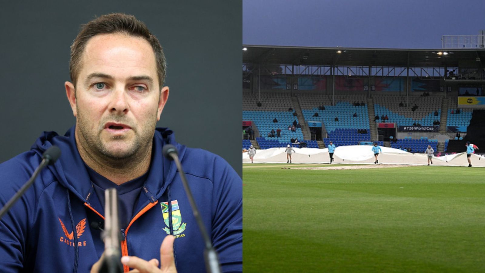 As rain comes to haunt South Africa again, coach Mark Boucher underlines the bright side of sharing spills with Zimbabwe As rain comes to haunt South Africa again, coach Mark Boucher underlines the bright side of sharing spills with Zimbabwe