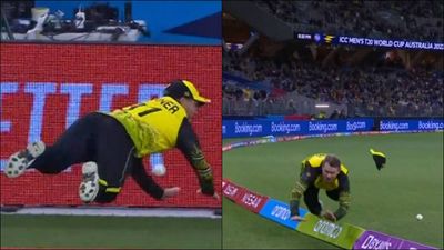WATCH: David Warner's Superman effort from 30-yard circle to boundary makes everyone's jaw drop SportsTak
