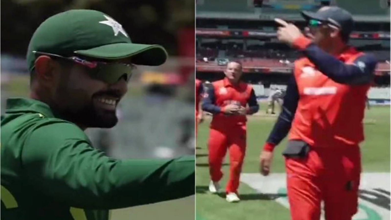 Watch: Netherlands' Tom Cooper tells Babar Azam 'make sure you win, then we finish fourth' after paving the semi-final way for Pakistan Watch: Netherlands' Tom Cooper tells Babar Azam 'make sure you win, then we finish fourth' after paving the semi-final way for Pakistan