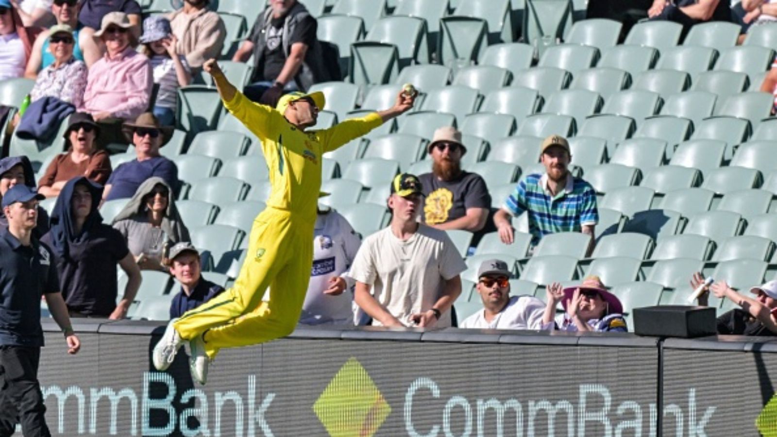 Watch: Ashton Agar's herculean effort saves six for Australia as home fans left in awe Watch: Ashton Agar's herculean effort saves six for Australia as home fans left in awe