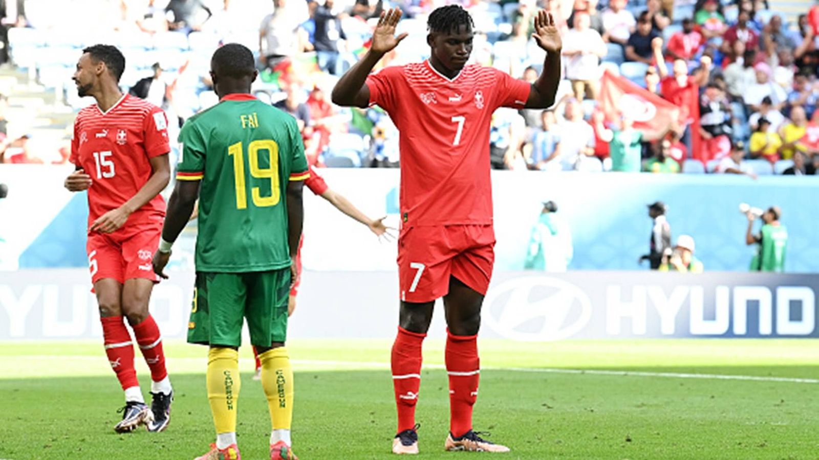 FIFA World Cup 2022: Another controversy behind Embolo's muted celebration or just a simple gesture? FIFA World Cup 2022: Another controversy behind Embolo's muted celebration or just a simple gesture?