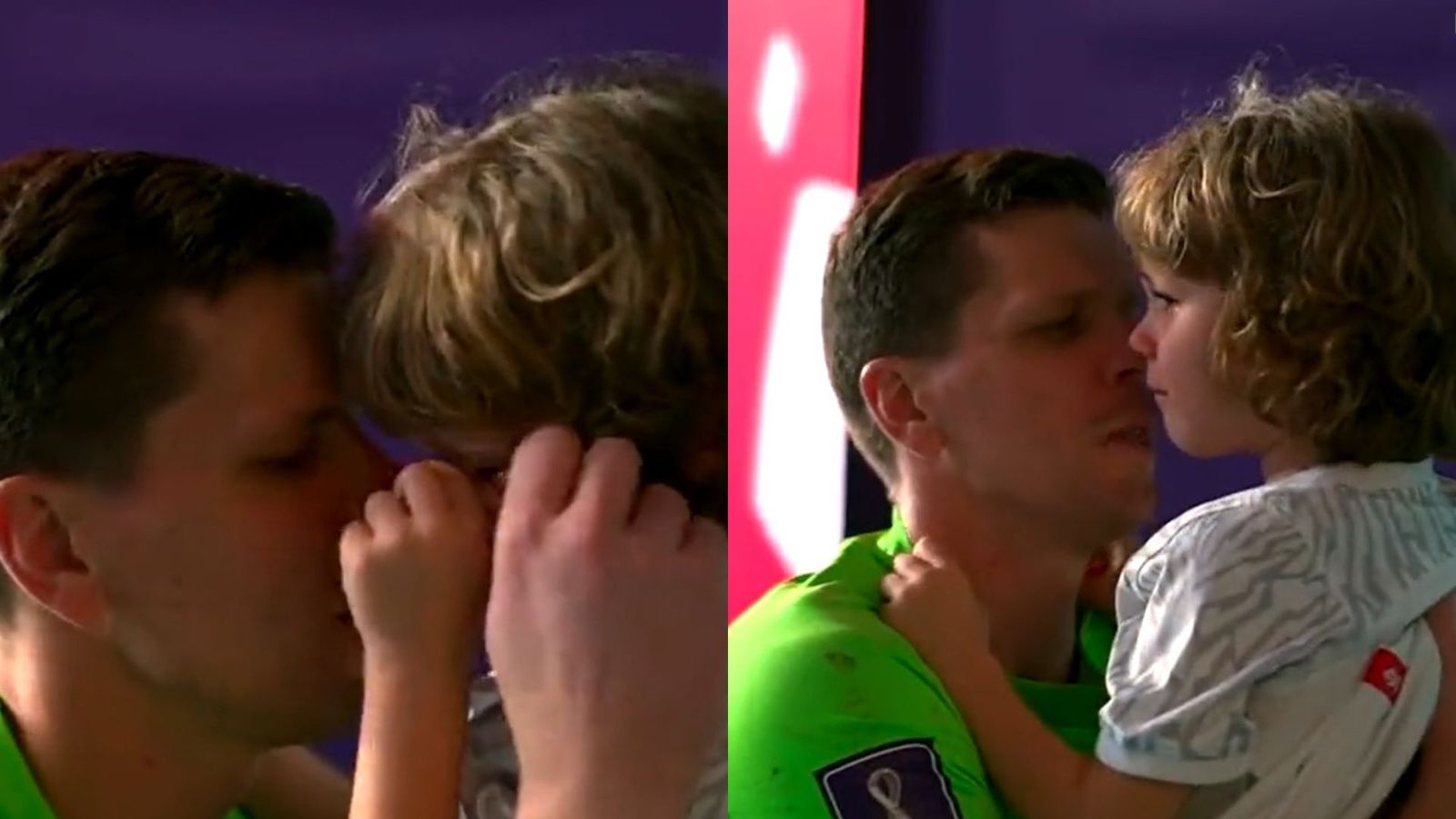 Watch: Heart-melting video of Poland goalkeeper Wojciech Szczesny consoling his crying son after loss against France Watch: Heart-melting video of Poland goalkeeper Wojciech Szczesny consoling his crying son after loss against France