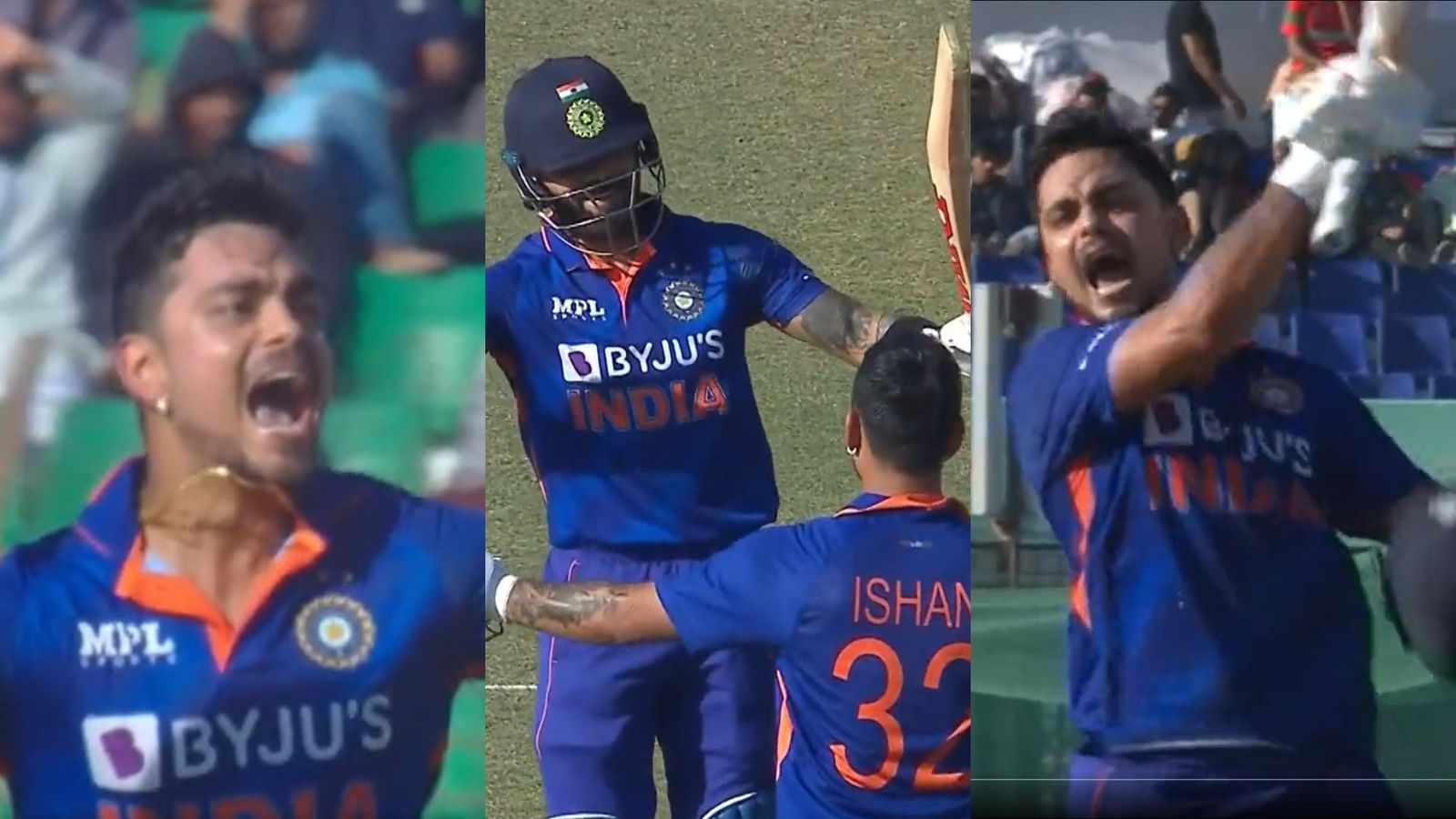 Watch: Ishan Kishan's voracious celebration after completing historic double century in 3rd ODI versus Bangladesh Watch: Ishan Kishan's voracious celebration after completing historic double century in 3rd ODI versus Bangladesh