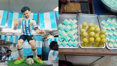 From 17 kg kheer idol to Argentina-themed sweet shop, Lionel Messi fever grips 'City of Joy', Kolkata SportsTak