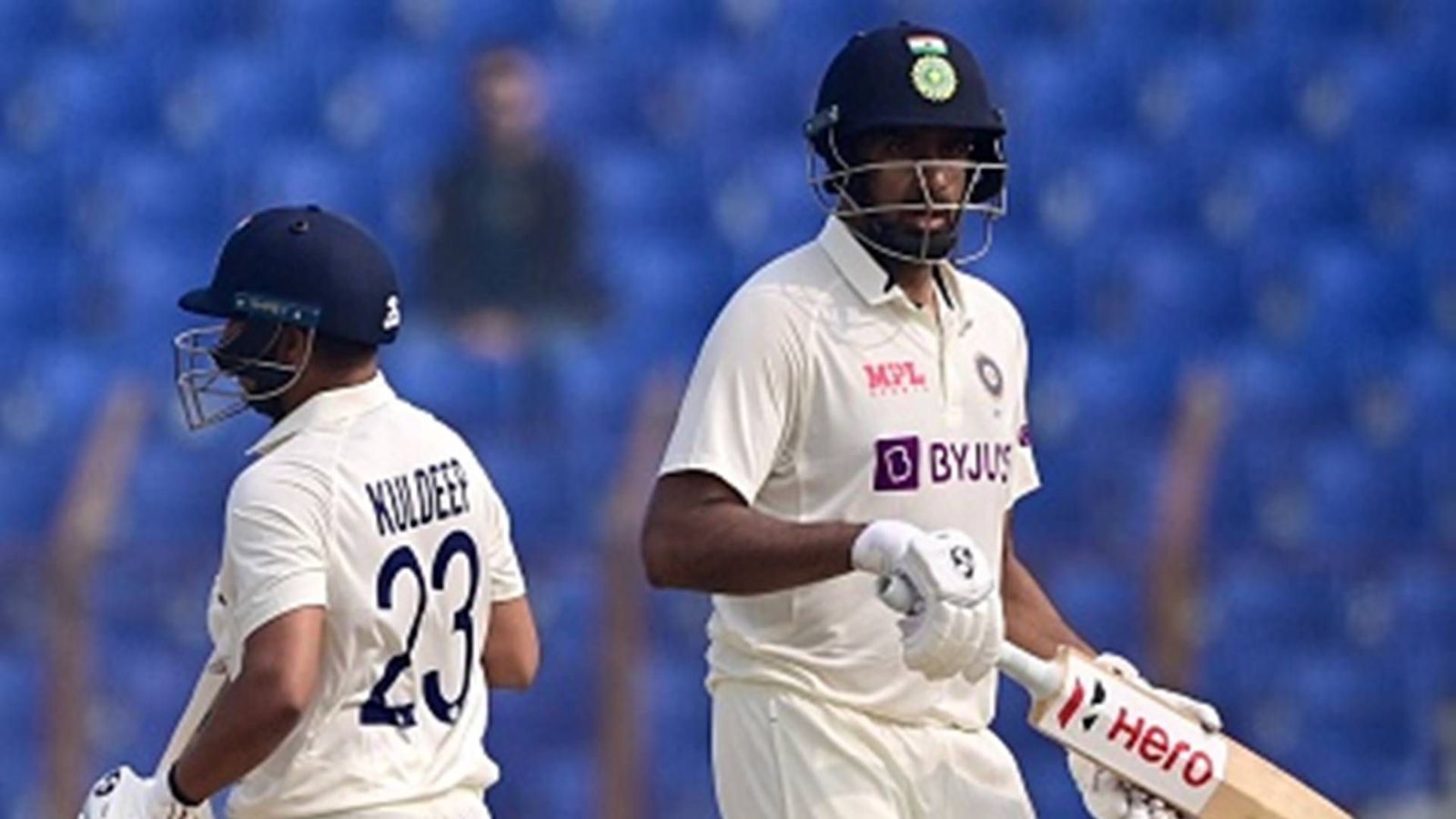 IND vs BAN: Ashwin-Kuldeep's gritty partnership helps India post 404 in Chattogram Test IND vs BAN: Ashwin-Kuldeep's gritty partnership helps India post 404 in Chattogram Test