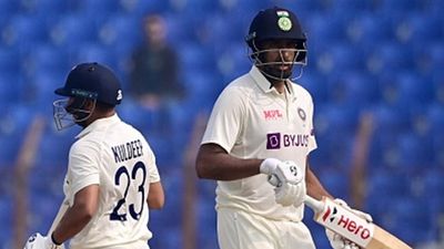 IND vs BAN: Ashwin-Kuldeep's gritty partnership helps India post 404 in Chattogram Test SportsTak