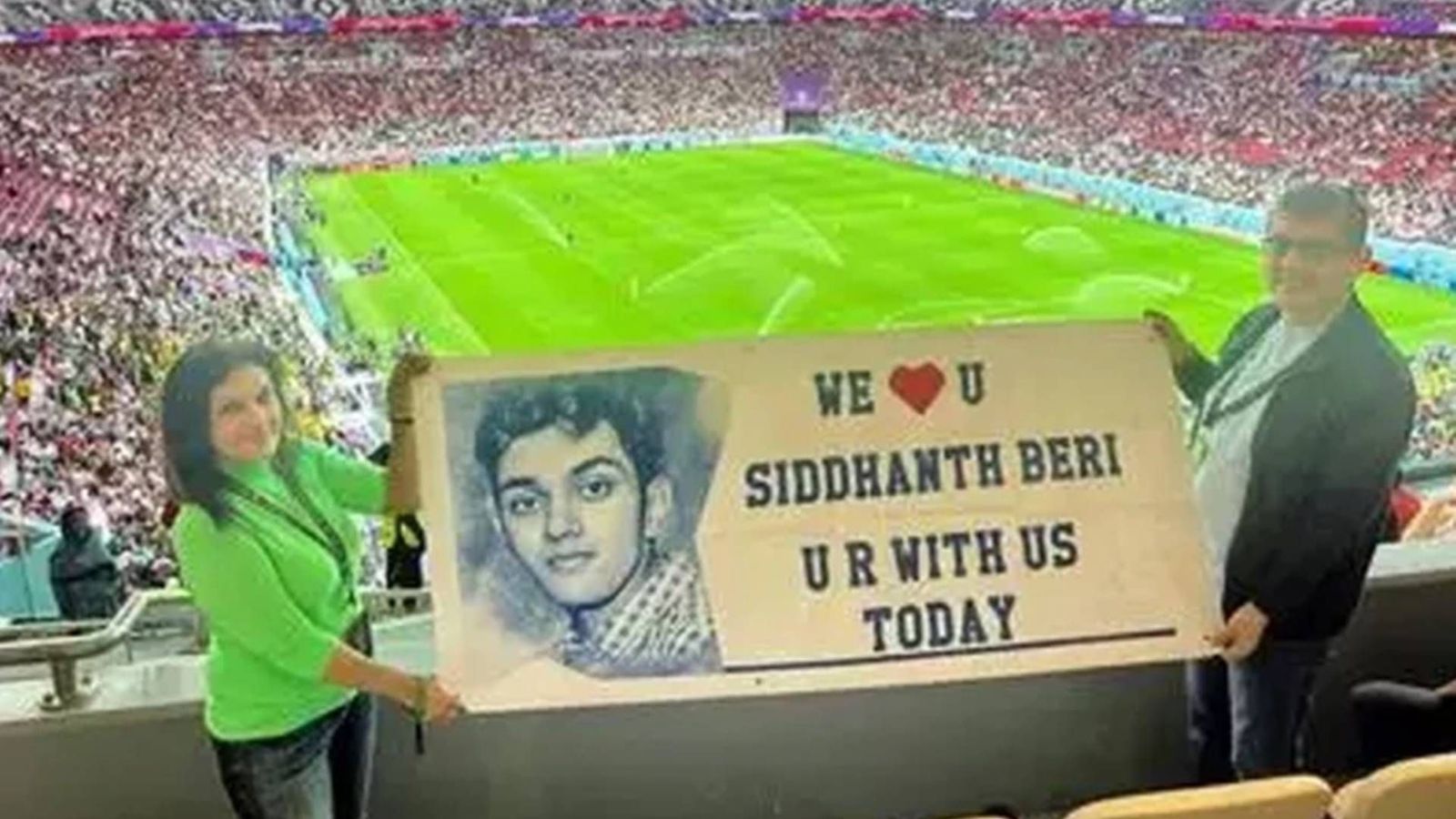 Indian parents make their late son Siddhanth's wish come true at Qatar FIFA World Cup Indian parents make their late son Siddhanth's wish come true at Qatar FIFA World Cup