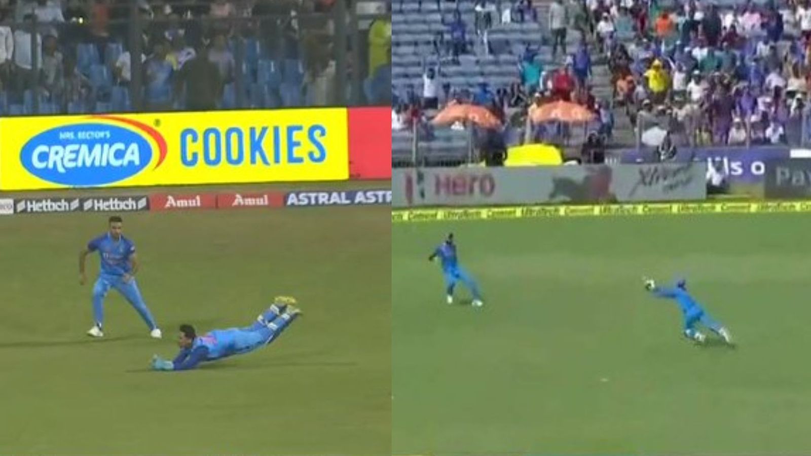 Watch: Ishan Kishan shocks Hardik Pandya with acrobatic catch, leaves fans wonderstruck in India vs Sri Lanka 1st T20I Watch: Ishan Kishan shocks Hardik Pandya with acrobatic catch, leaves fans wonderstruck in India vs Sri Lanka 1st T20I