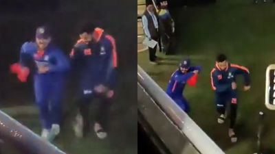 Watch: Virat Kohli and Ishan Kishan light up Eden Gardens with smooth dance as thousands of fans go berserk SportsTak
