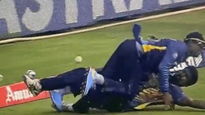 IND vs SL: Tragedy strikes Sri Lanka as Bandara, Vandersay stretchered off after nasty collision in futile attempt to stop Kohli boundary SportsTak