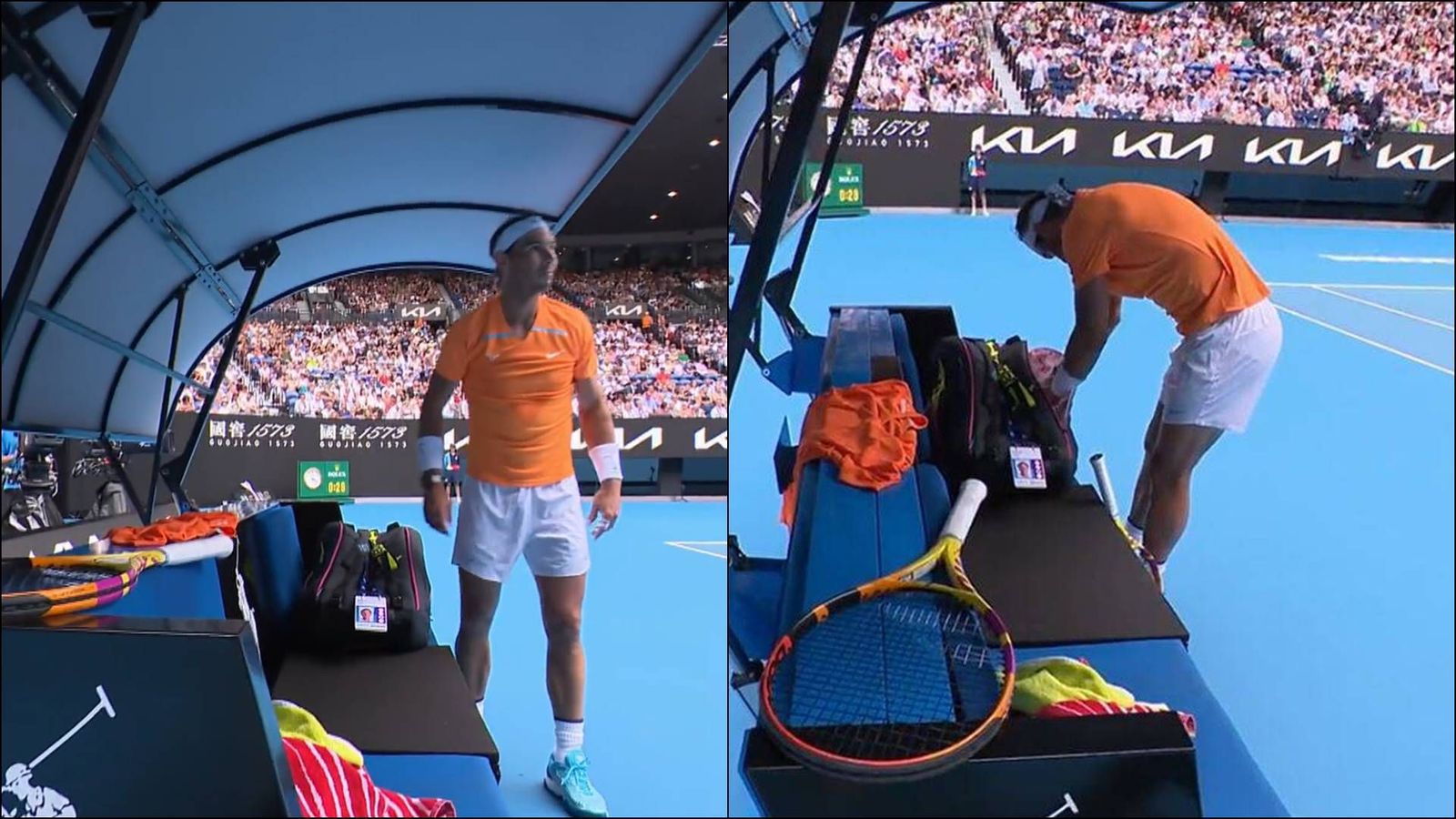 'The ballboy took my racquet': Rafael Nadal left confused midway through his Australian Open clash 'The ballboy took my racquet': Rafael Nadal left confused midway through his Australian Open clash