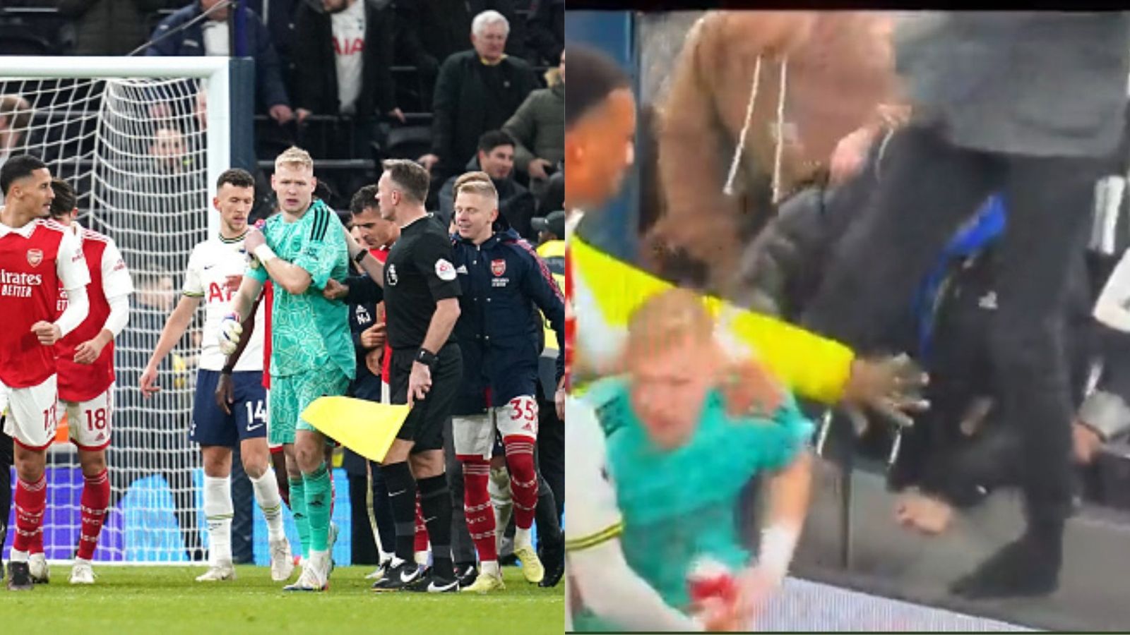 Watch: Arsenal goalkeeper assaulted by Tottenham fan after home loss in North London derby, FA 'condemn' action Watch: Arsenal goalkeeper assaulted by Tottenham fan after home loss in North London derby, FA 'condemn' action