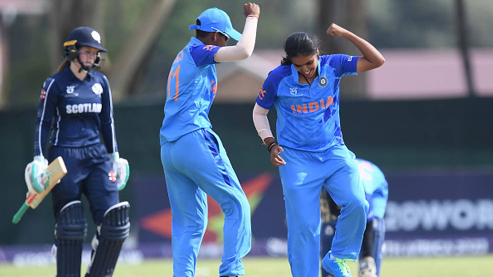 U-19 Women's T20 World Cup: Mannat, Archana combine to bundle out Scotland for 66 as India register another big win U-19 Women's T20 World Cup: Mannat, Archana combine to bundle out Scotland for 66 as India register another big win