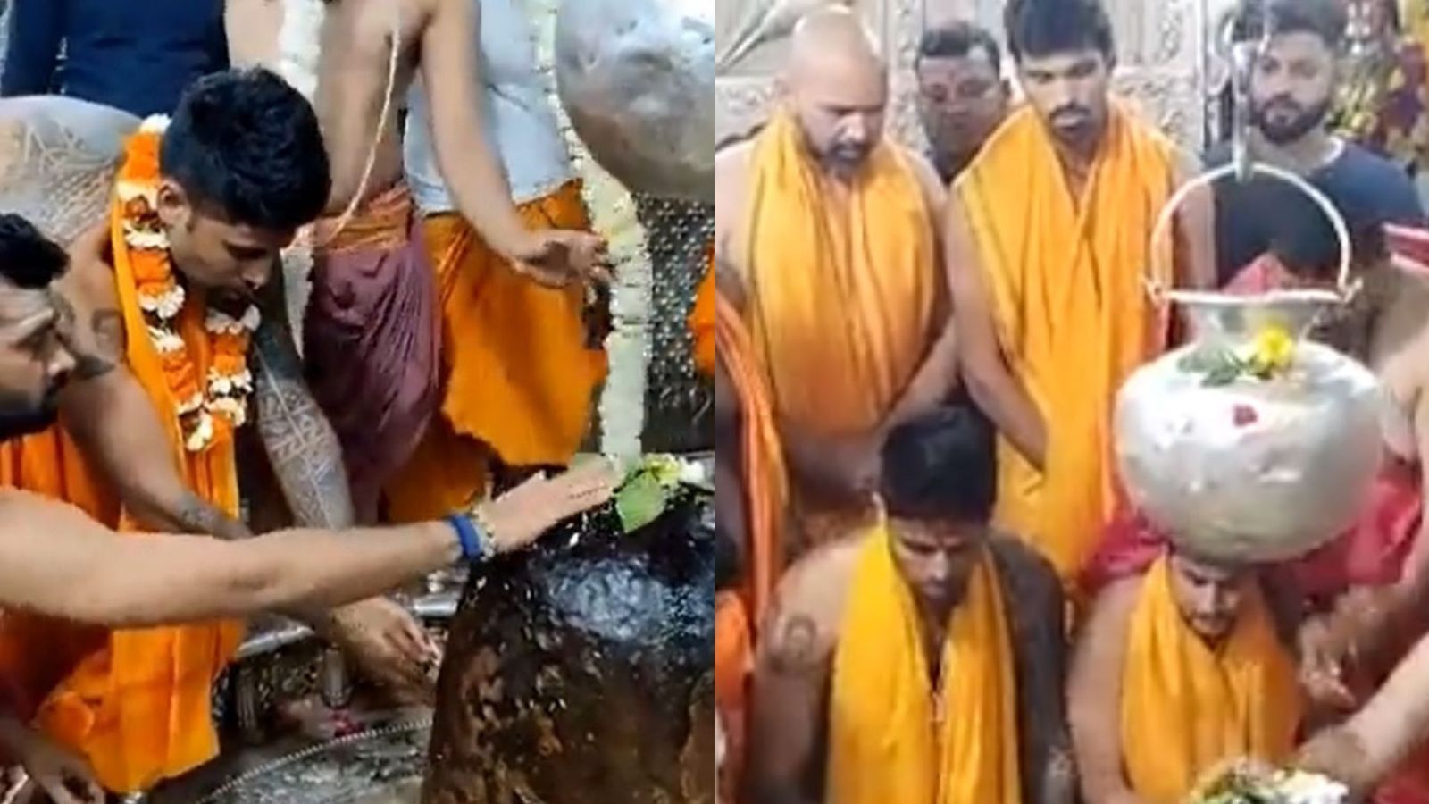 Suryakumar Yadav and other Indian cricketers offer prayers at Ujjain's Mahakaleswar Temple for Rishabh Pant's speedy recovery Suryakumar Yadav and other Indian cricketers offer prayers at Ujjain's Mahakaleswar Temple for Rishabh Pant's speedy recovery
