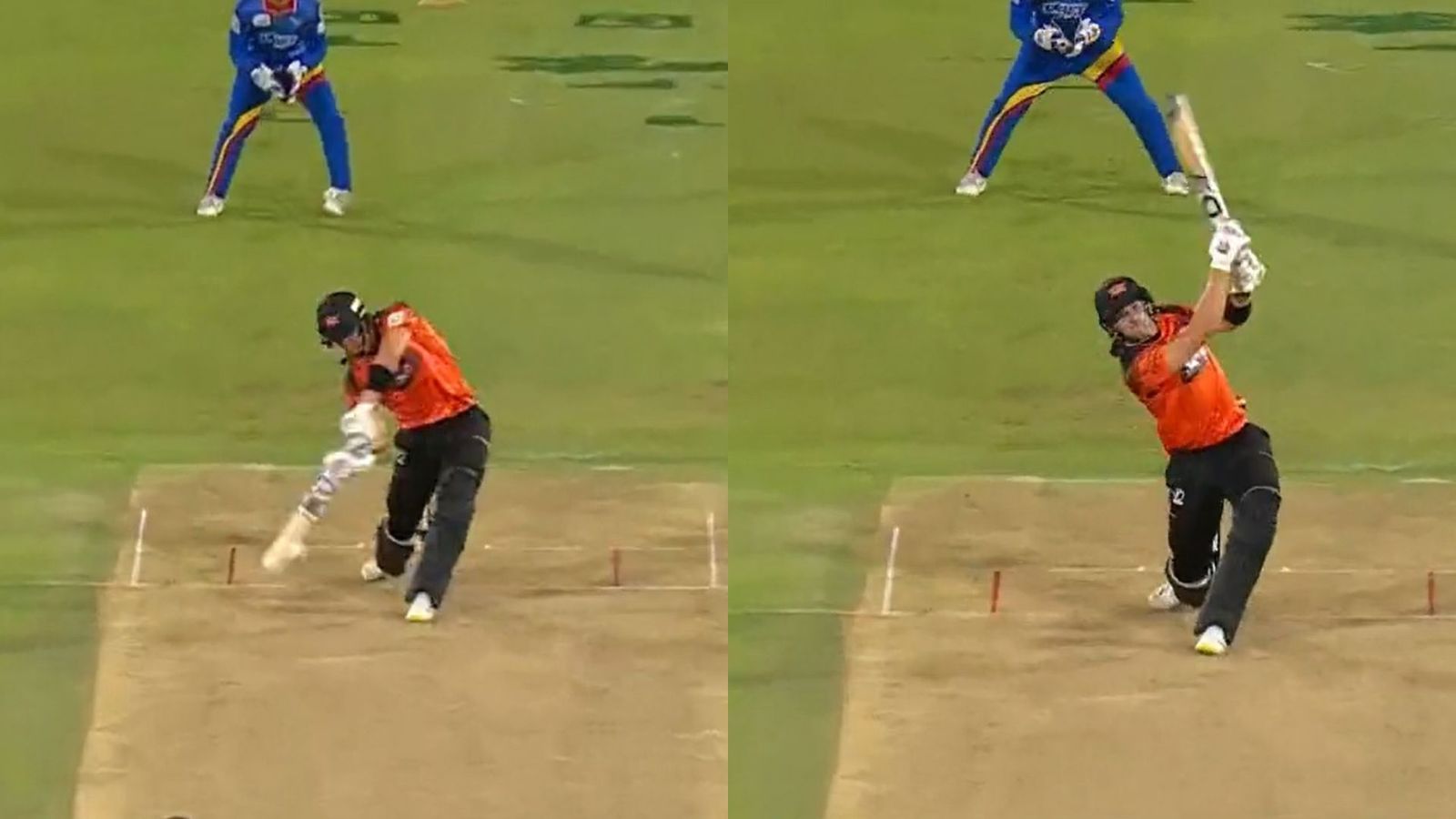 Watch: Onlookers stunned after Mumbai Indians batter smashes humongous six as ball lands in a park outside the stadium Watch: Onlookers stunned after Mumbai Indians batter smashes humongous six as ball lands in a park outside the stadium