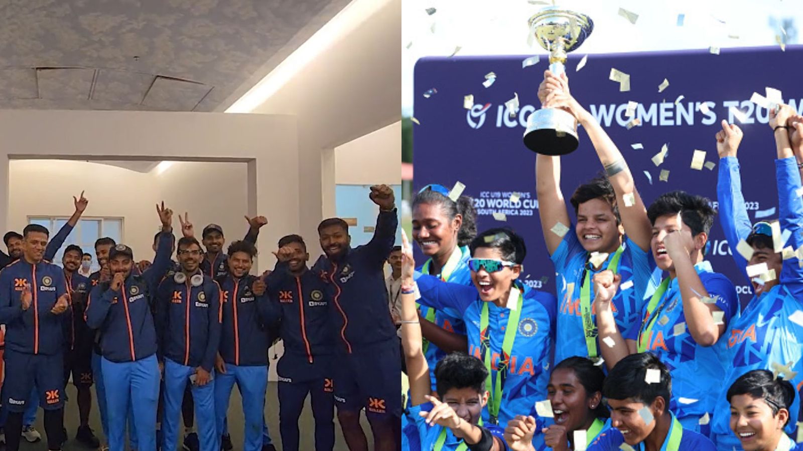 Watch: Indian men's Team deliver special congratulatory message for world champions U-19 women's Team Watch: Indian men's Team deliver special congratulatory message for world champions U-19 women's Team