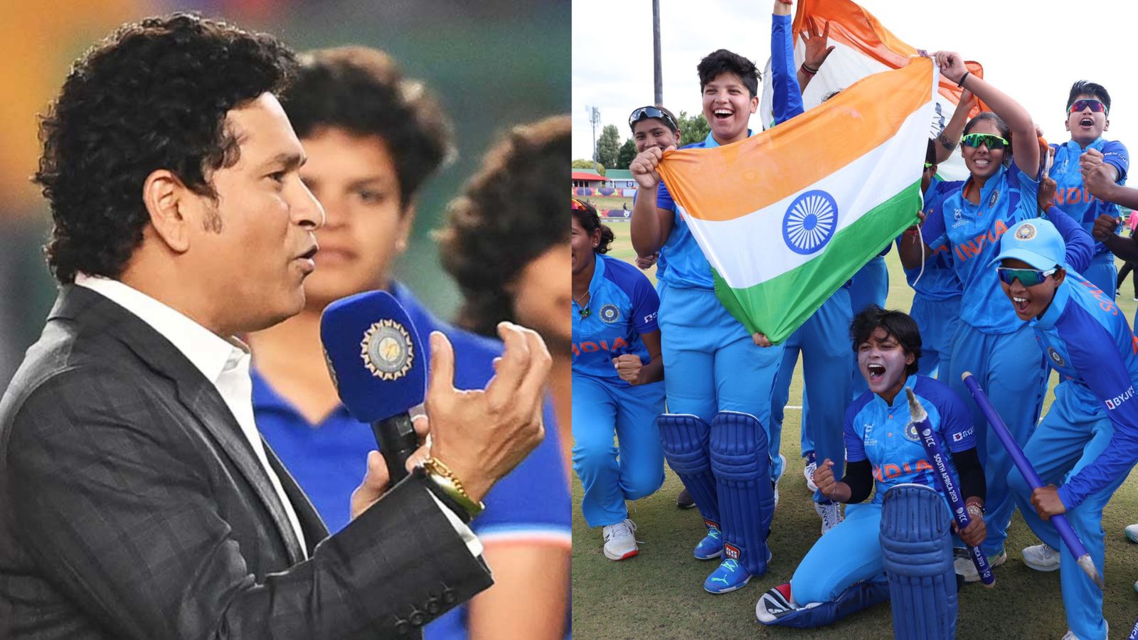 Watch: Sachin Tendulkar, BCCI felicitate India women’s U-19 WC-winning team, present Rs 5 Cr cheque Watch: Sachin Tendulkar, BCCI felicitate India women’s U-19 WC-winning team, present Rs 5 Cr cheque