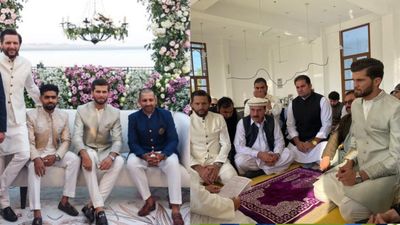 Shaheen ties the knot with Shahid Afridi's daughter, Babar-led Pakistani cricketers in attendance to grace 'Nikah' ceremony SportsTak