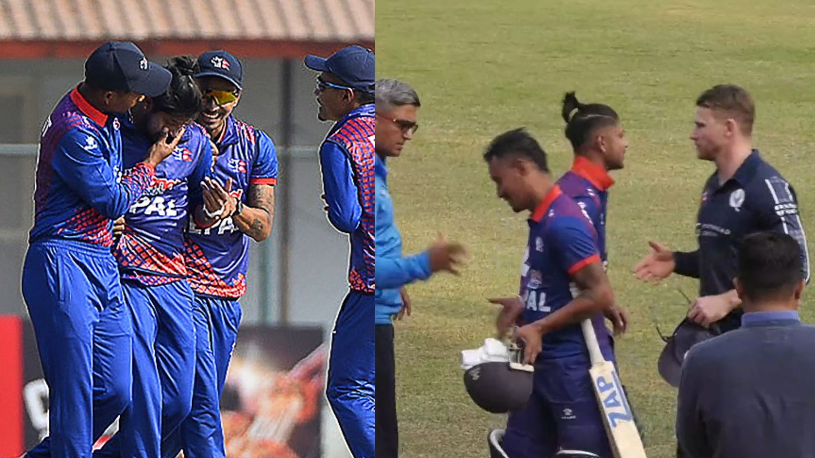 Watch: After Namibia, Scotland players insult rape-accused Sandeep Lamichhane, refuse to shake hands Watch: After Namibia, Scotland players insult rape-accused Sandeep Lamichhane, refuse to shake hands