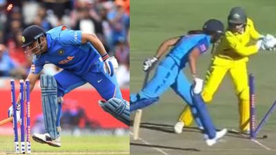 Indian fans lash out at ICC for comparing Dhoni's 2019 heartbreak to Harmanpreet's dismissal SportsTak