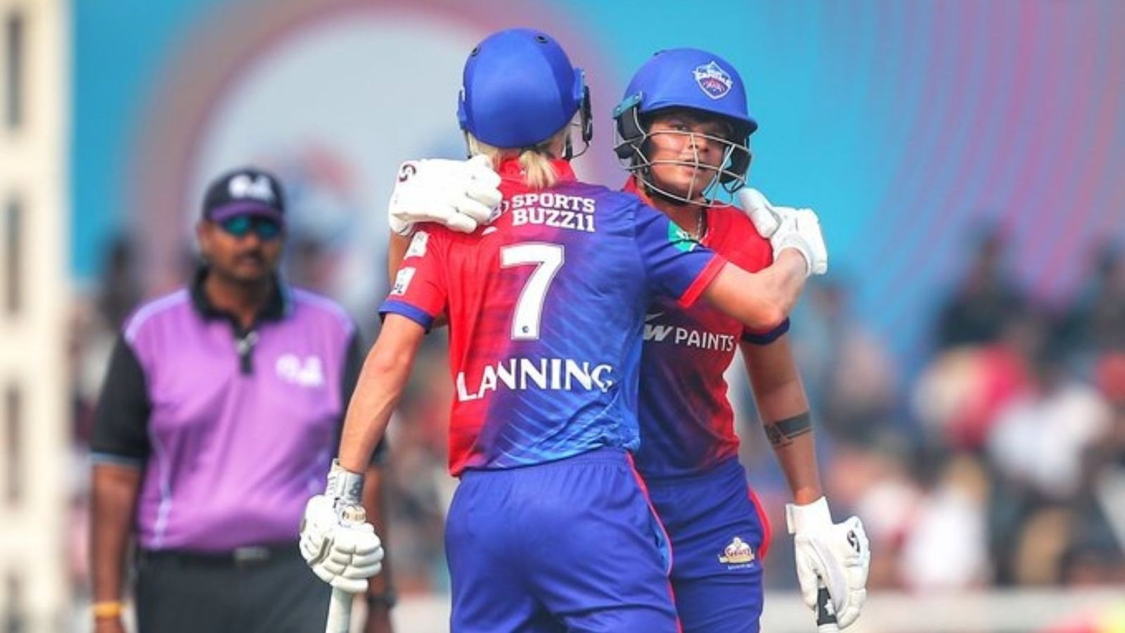 WPL 2023: Delhi Capitals openers Meg Lanning and Shafali Verma combine to notch tournament's first 100-run partnership WPL 2023: Delhi Capitals openers Meg Lanning and Shafali Verma combine to notch tournament's first 100-run partnership