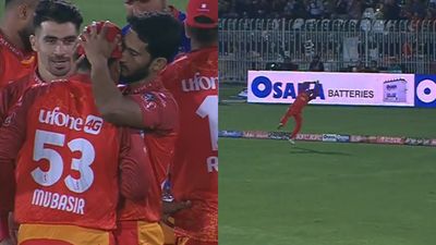 Watch: Mubasir Khan gets a kiss from Hasan Ali on field after grabbing breathtaking catch; video goes viral SportsTak