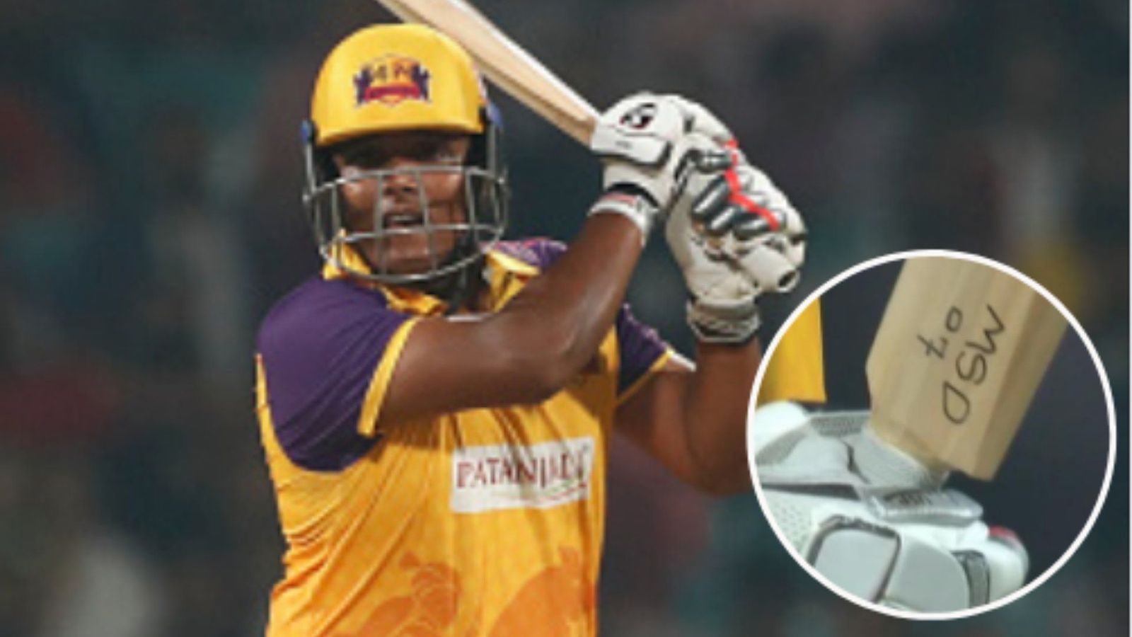 A new star is born: With 'MSD 07' engraved on bat, Kiran Navgire mirrors idol Dhoni with terrific half-century A new star is born: With 'MSD 07' engraved on bat, Kiran Navgire mirrors idol Dhoni with terrific half-century