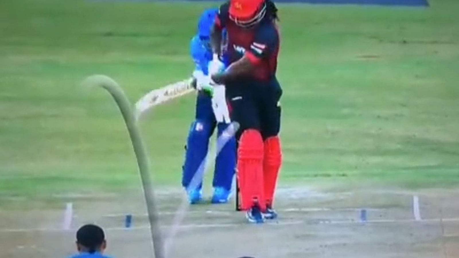 Watch: Harbhajan Singh spins a web, stuns Chris Gayle with his wizardry in Legends League Cricket Watch: Harbhajan Singh spins a web, stuns Chris Gayle with his wizardry in Legends League Cricket