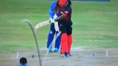 Watch: Harbhajan Singh spins a web, stuns Chris Gayle with his wizardry in Legends League Cricket SportsTak