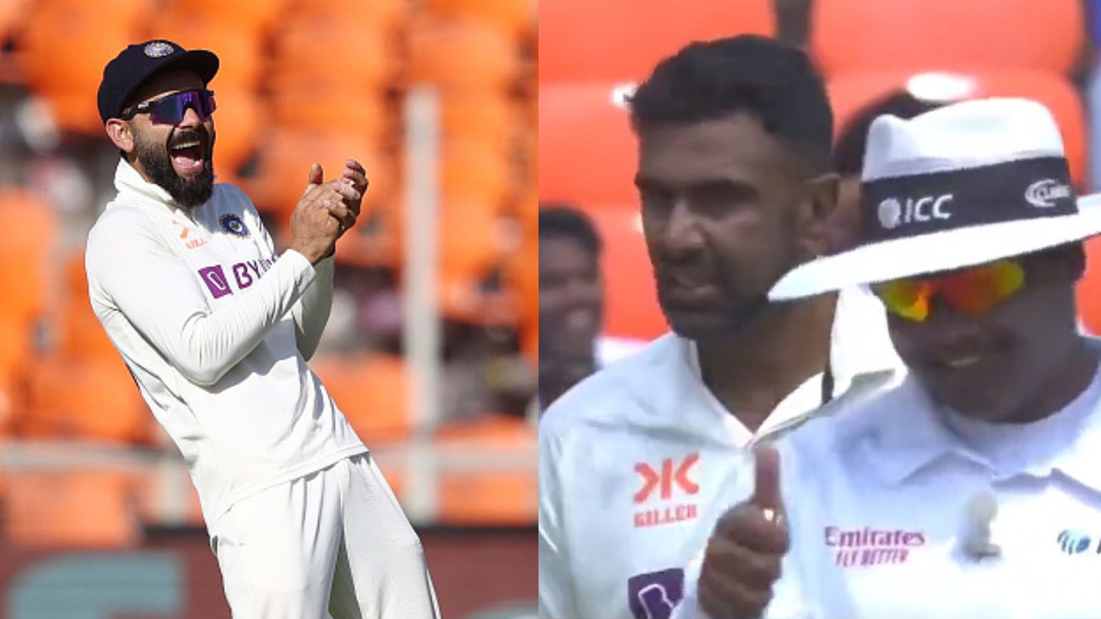 ‘Mai hota to out..’: Kohli pokes fun at Nitin Menon during Ahmedabad Test, umpire's reaction is pure gold, Watch video ‘Mai hota to out..’: Kohli pokes fun at Nitin Menon during Ahmedabad Test, umpire's reaction is pure gold, Watch video