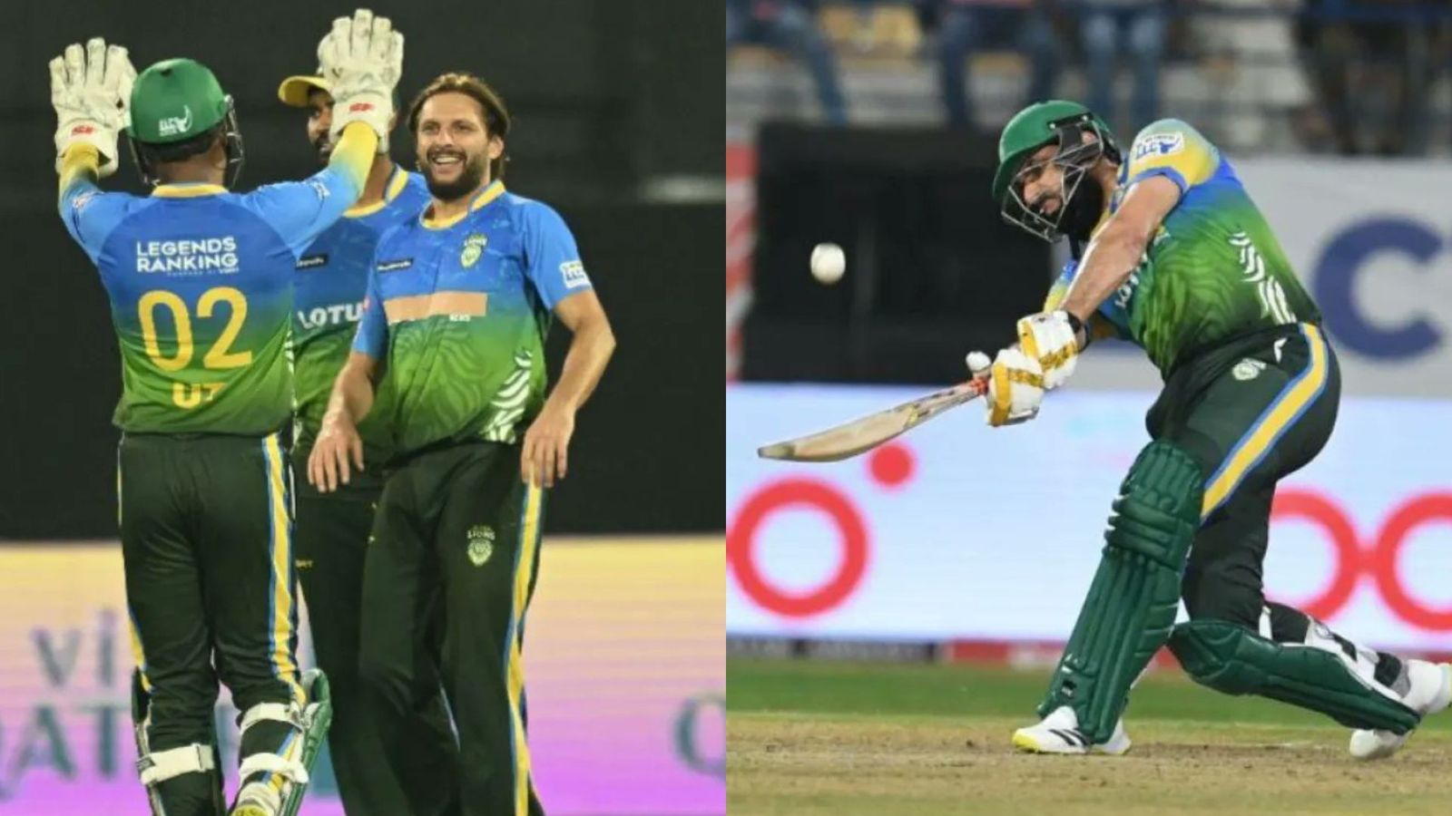 LLC 2023: Vintage Misbah-ul-Haq and Shahid Afridi lead Asian Lions to 35-run win over World Giants in 10-over-a-side game LLC 2023: Vintage Misbah-ul-Haq and Shahid Afridi lead Asian Lions to 35-run win over World Giants in 10-over-a-side game