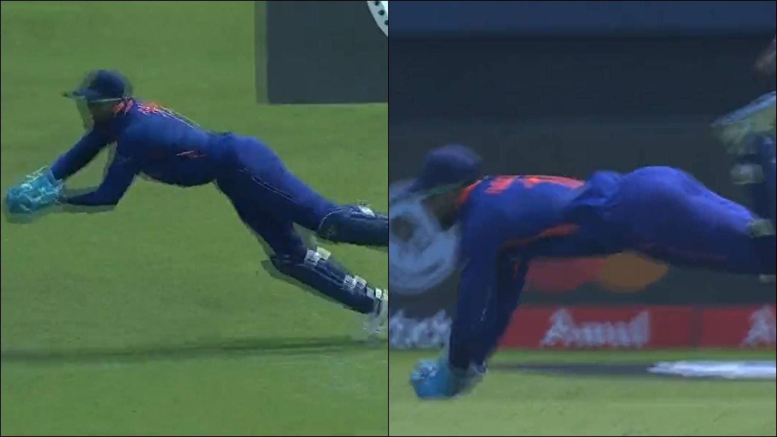 Watch: Keeping wickets despite Ishan Kishan in playing XI, KL Rahul's spectacular diving catch ends Steve Smith's innings Watch: Keeping wickets despite Ishan Kishan in playing XI, KL Rahul's spectacular diving catch ends Steve Smith's innings
