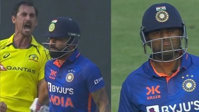 Watch: Fiery Starc dismisses Kohli, Suryakumar in successive deliveries to leave Wankhede crowd stunned in 1st ODI SportsTak