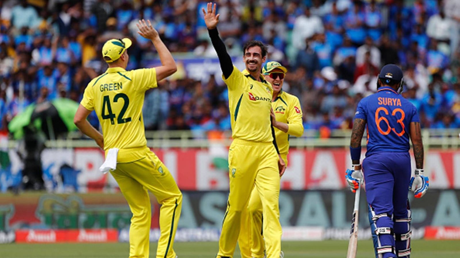IND vs AUS: Mitchell Starc runs riot in Visakhapatnam as India record lowest ODI total against Australia at home IND vs AUS: Mitchell Starc runs riot in Visakhapatnam as India record lowest ODI total against Australia at home