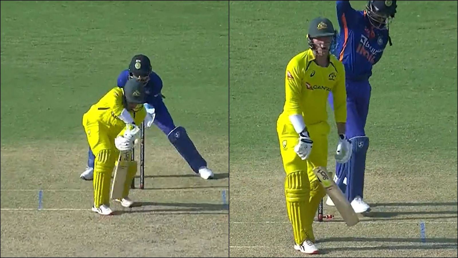Watch: Kuldeep Yadav's massive turner leaves Alex Carey clueless, gets bowled like a tailender Watch: Kuldeep Yadav's massive turner leaves Alex Carey clueless, gets bowled like a tailender