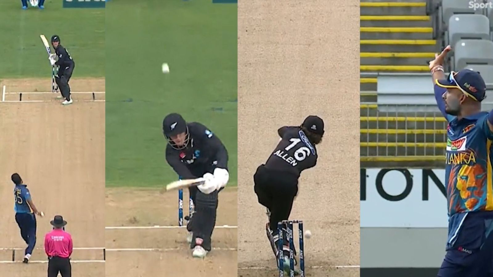 WATCH: New Zealand opener Finn Allen's lucky escape as ball clips bails but fails to dislodge it WATCH: New Zealand opener Finn Allen's lucky escape as ball clips bails but fails to dislodge it