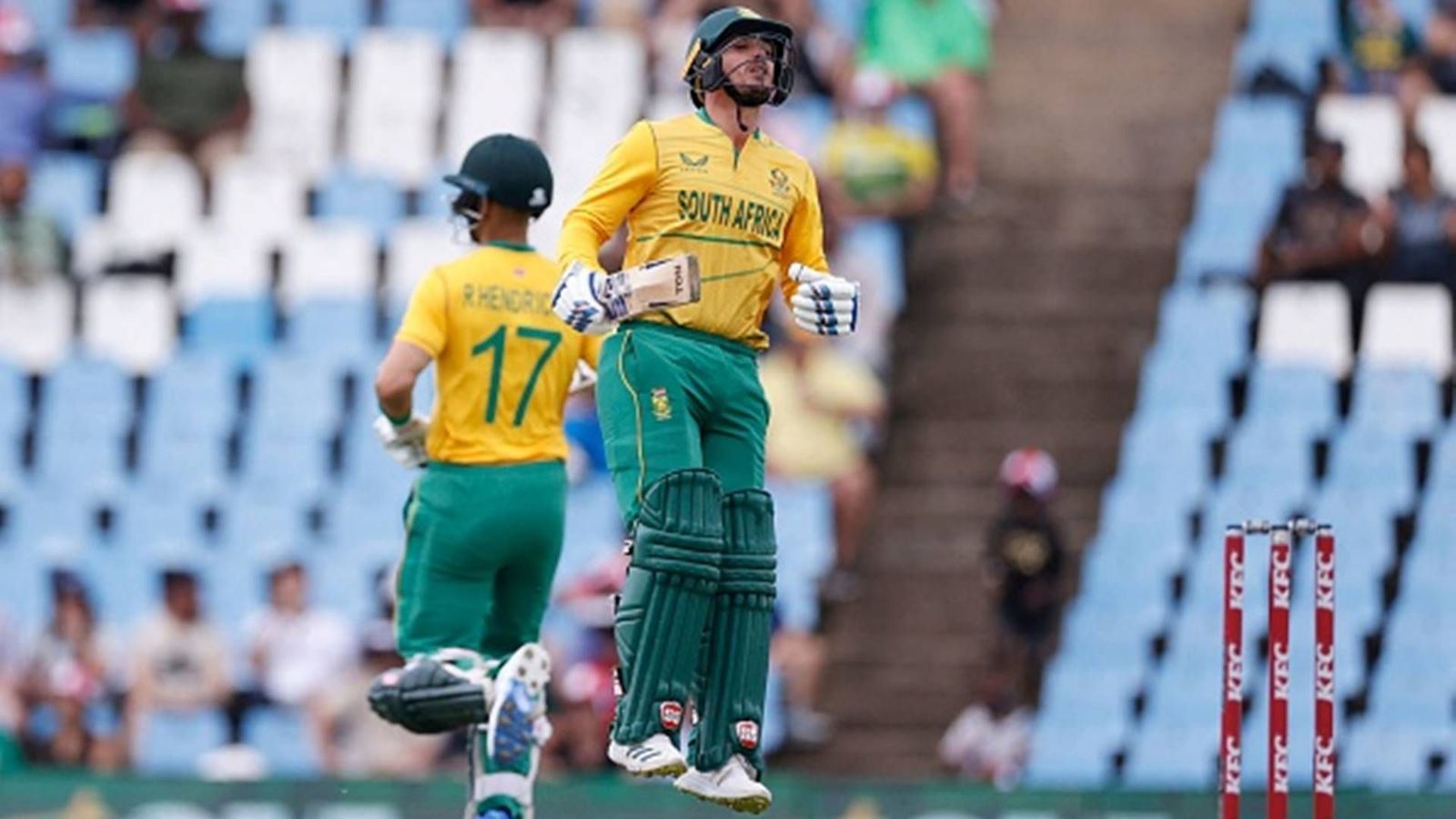 Quinton de Kock, Reeza Hendricks combine to break T20I world record with absolute carnage vs West Indies Quinton de Kock, Reeza Hendricks combine to break T20I world record with absolute carnage vs West Indies