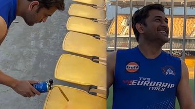 WATCH: Chepauk has a new stadium keeper as MS Dhoni cleans seats in video that wins hearts SportsTak