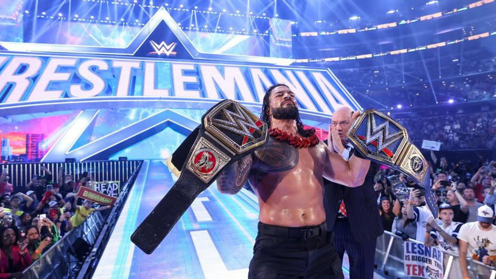 WWE WrestleMania 39 : John Cena, Roman Reigns, Brock Lesnar to headline WWE's biggest extravaganza; know match card, date, venue, live streaming here WWE WrestleMania 39 : John Cena, Roman Reigns, Brock Lesnar to headline WWE's biggest extravaganza; know match card, date, venue, live streaming here