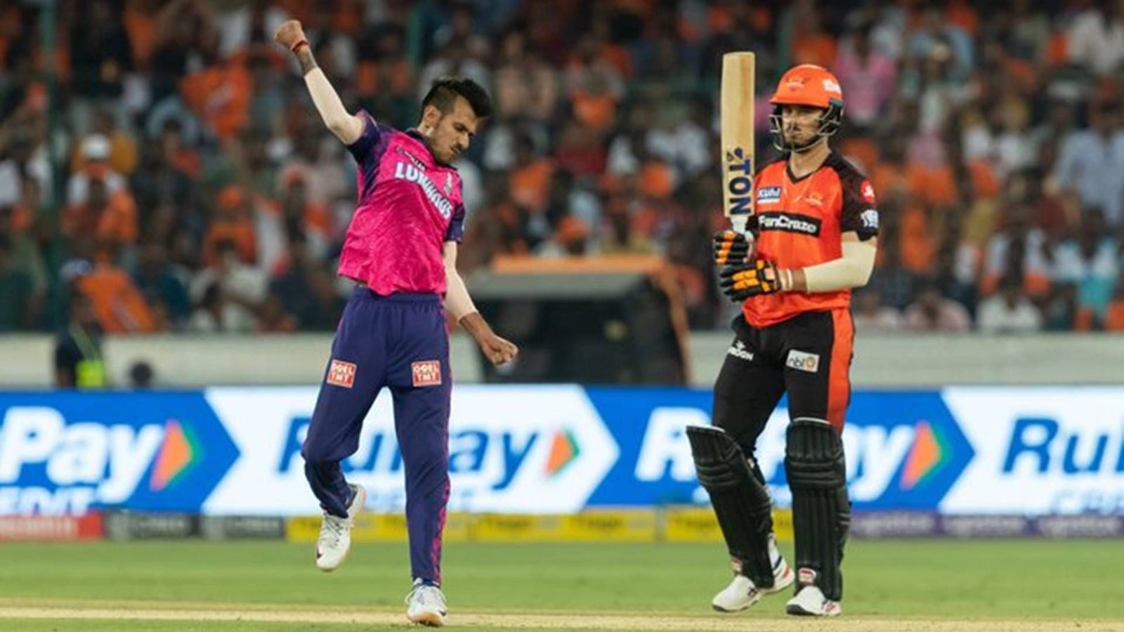 SRH vs RR: Chahal's four-fer, triple half-centuries help Royals beat Sunrisers by 72 runs in absence of Aiden Markram SRH vs RR: Chahal's four-fer, triple half-centuries help Royals beat Sunrisers by 72 runs in absence of Aiden Markram