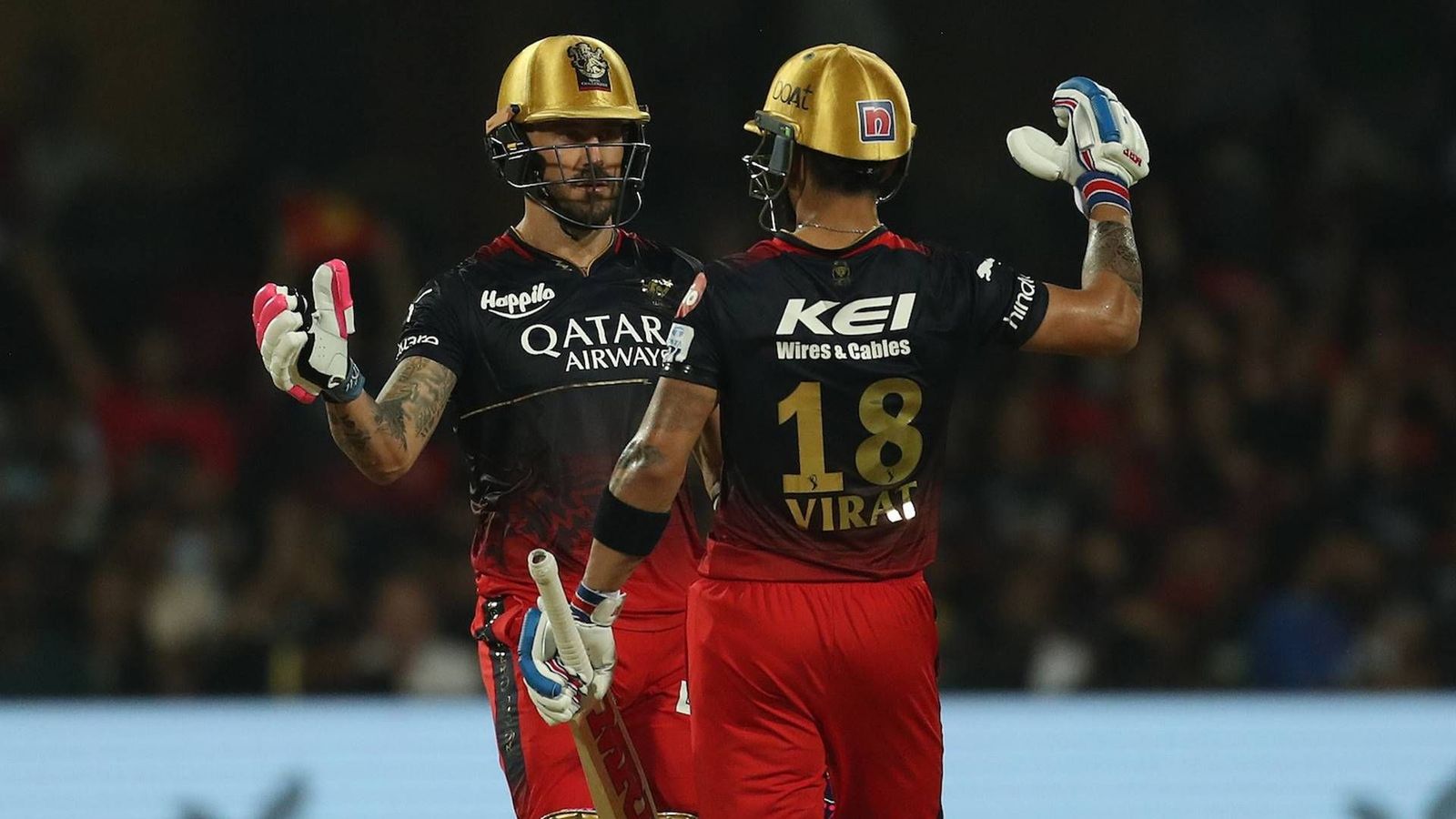 RCB vs MI: Virat Kohli, Faf du Plessis' near-invincible partnership guides RCB to dominating 8-wicket win, outshines Tilak Varma's gutsy 84 RCB vs MI: Virat Kohli, Faf du Plessis' near-invincible partnership guides RCB to dominating 8-wicket win, outshines Tilak Varma's gutsy 84