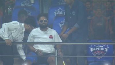 Exclusive: Rishabh Pant reaches Arun Jaitley stadium to cheer for Delhi Capitals against Gujarat Titans, gives update about recovery SportsTak