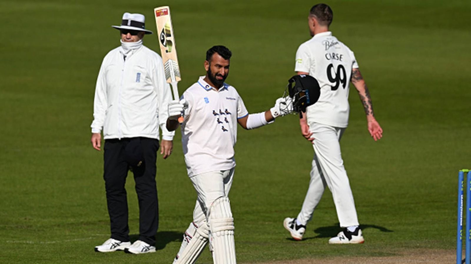 Watch: Captain Cheteshwar Pujara begins WTC final preparations by rescuing Sussex with cracking century in campaign opener Watch: Captain Cheteshwar Pujara begins WTC final preparations by rescuing Sussex with cracking century in campaign opener
