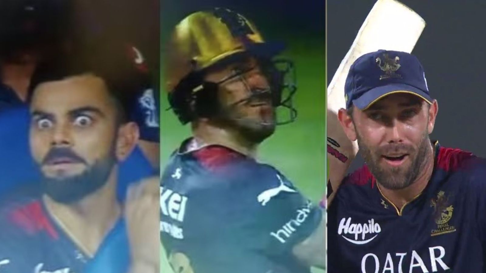 IPL 2023: Glenn Maxwell and Virat Kohli's reactions to Faf du Plessis's cracking 115m six goes viral IPL 2023: Glenn Maxwell and Virat Kohli's reactions to Faf du Plessis's cracking 115m six goes viral