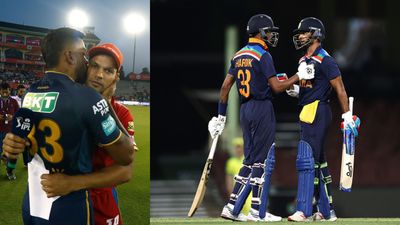 IPL 2023: Hardik Pandya consoles opposing skipper Shikhar Dhawan with 'kiss' after toss — SEE PIC SportsTak