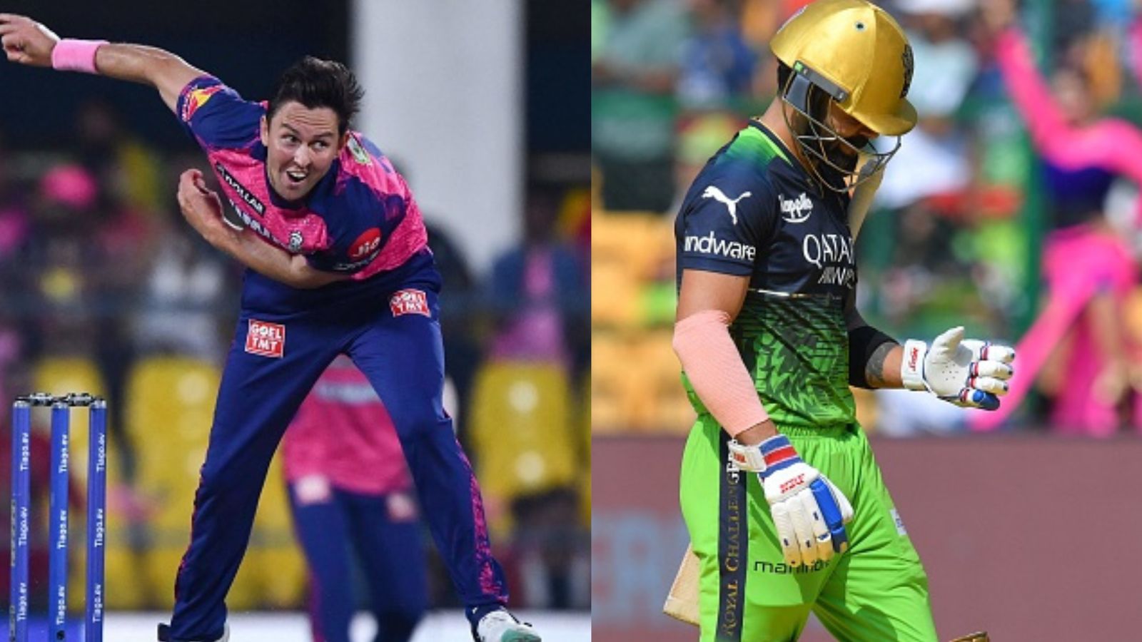 RCB vs RR: Trent Boult achieves a sensational IPL century after trapping Kohli for golden duck, emulates Chahal's record RCB vs RR: Trent Boult achieves a sensational IPL century after trapping Kohli for golden duck, emulates Chahal's record