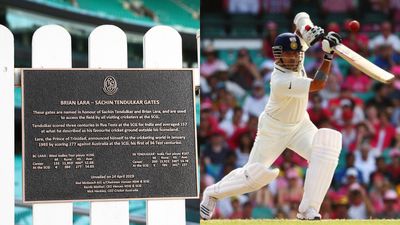 Sachin Tendulkar's name indelibly etched in Sydney after SCG unveils gate named after Indian maestro to mark 50th birthday SportsTak